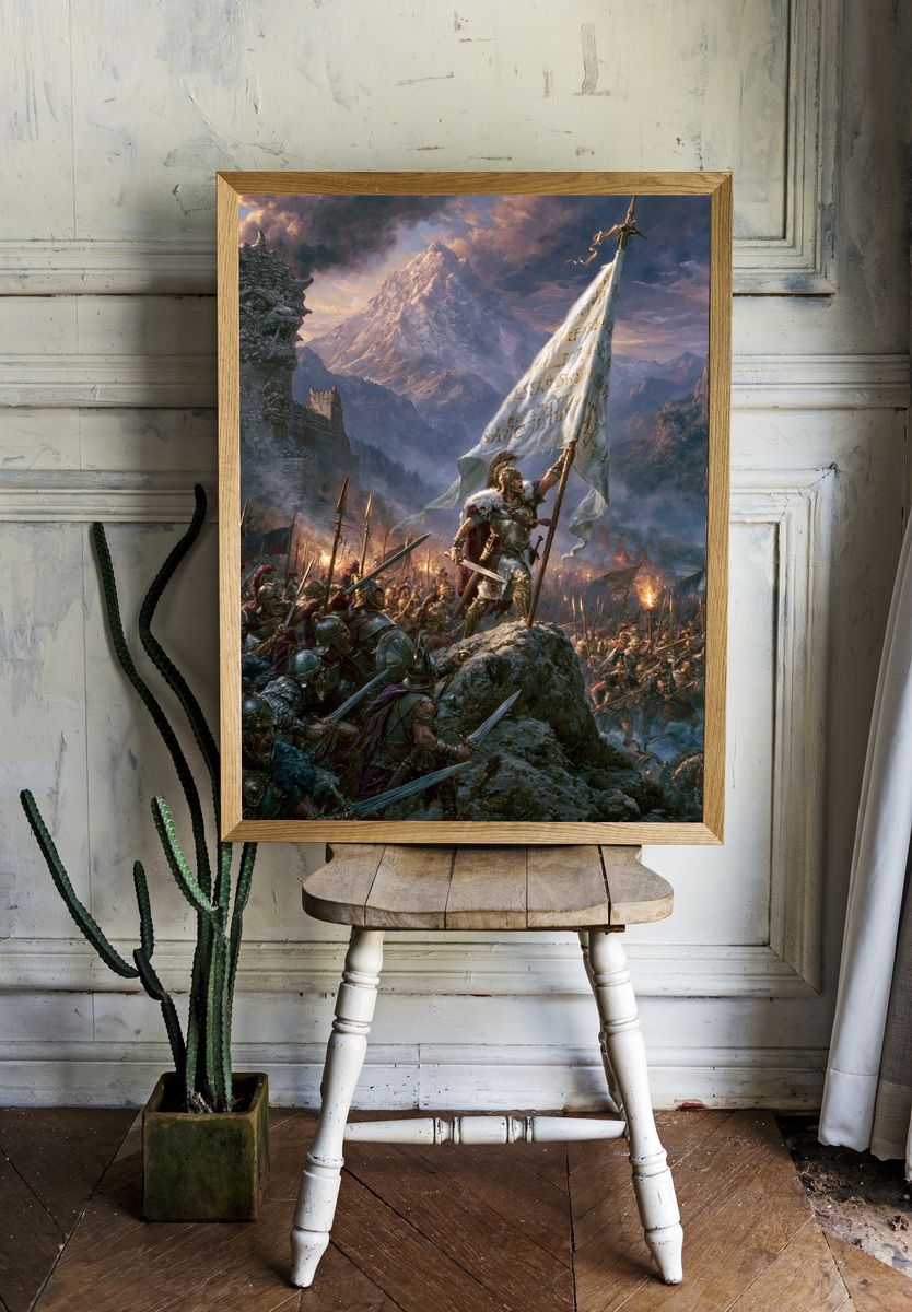 Epic Battle Fantasy Print. room preview