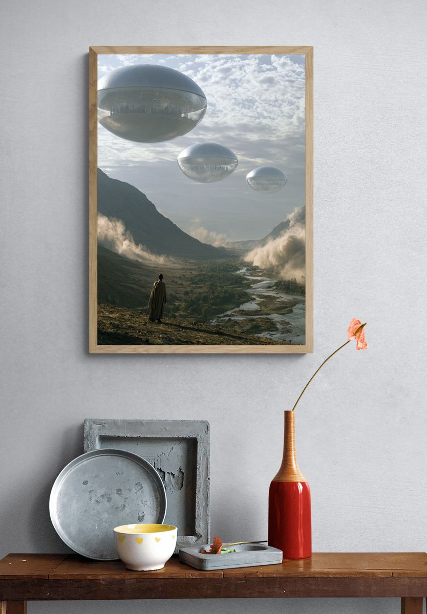 Surreal Sky Valley Print. — room view 3