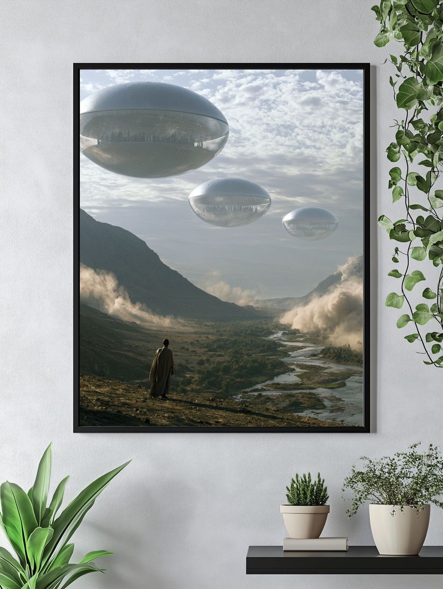 Surreal Sky Valley Print. — room view 4