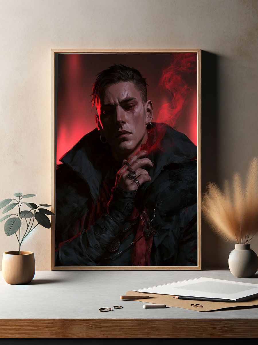 Gothic Portrait — Fine-Art Print. — room view 2