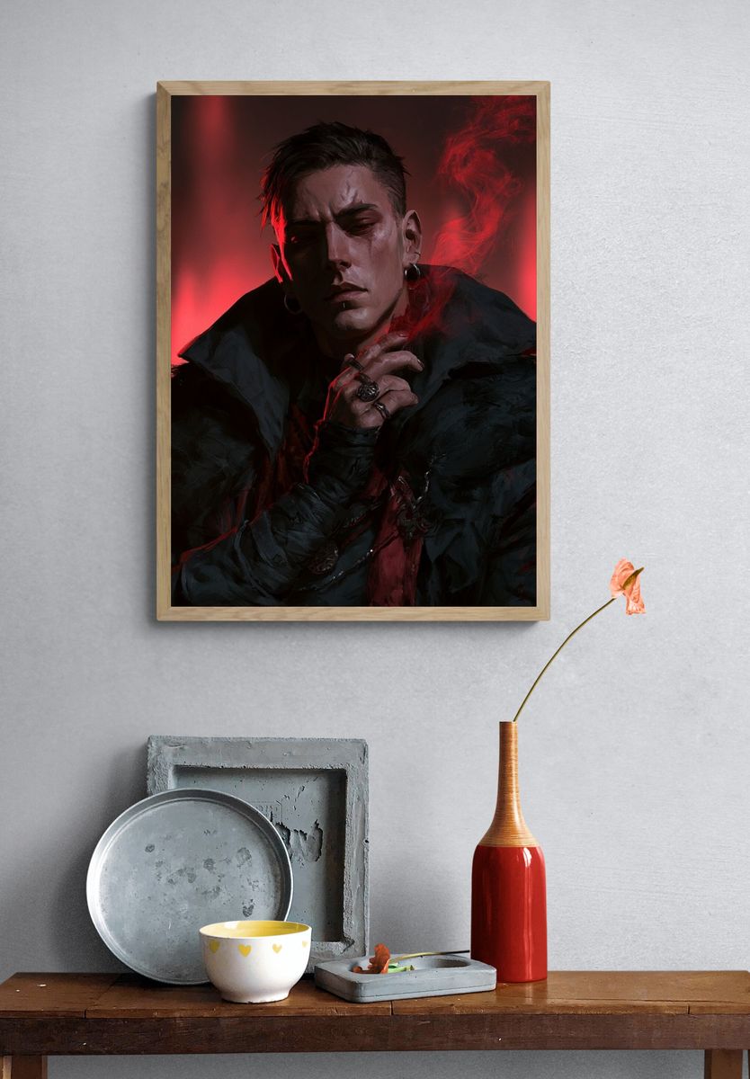 Gothic Portrait — Fine-Art Print. — room view 3