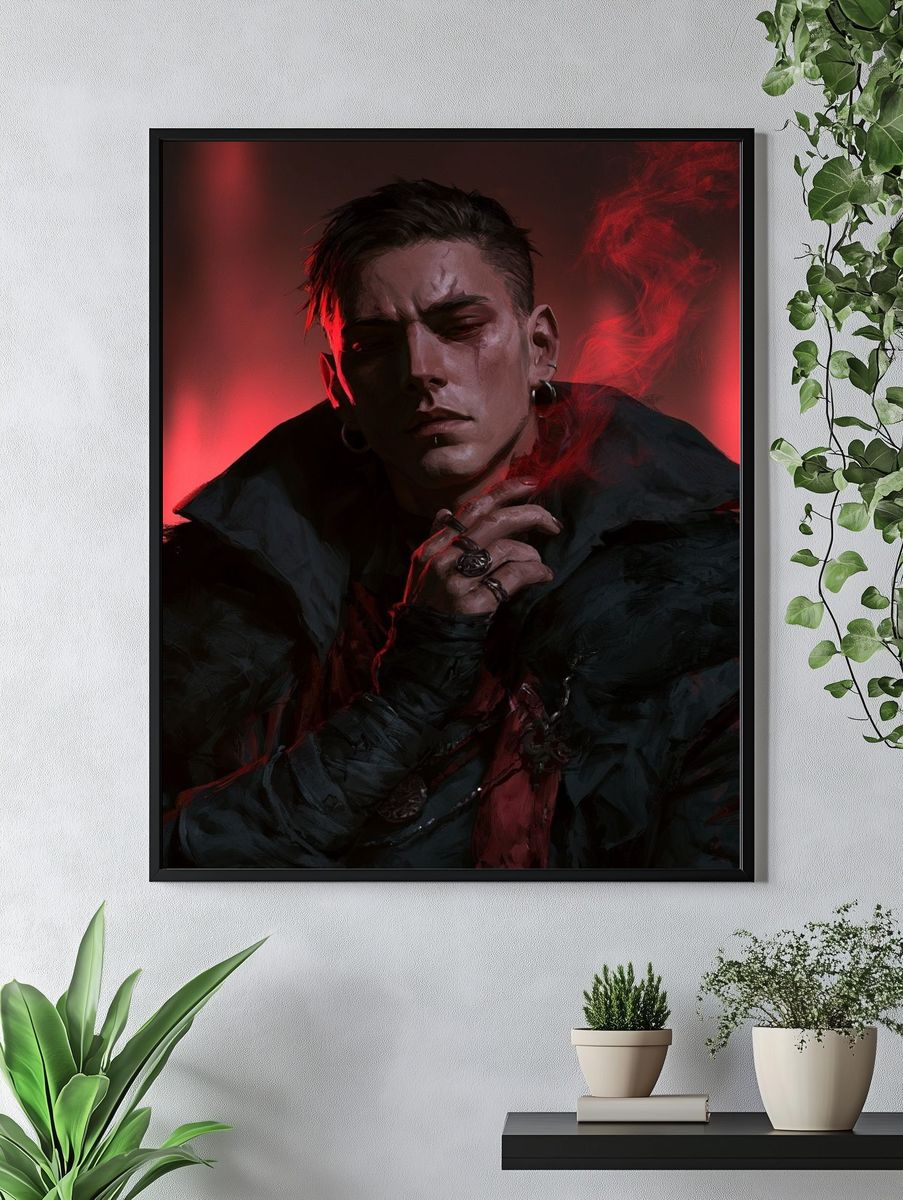 Gothic Portrait — Fine-Art Print. — room view 4