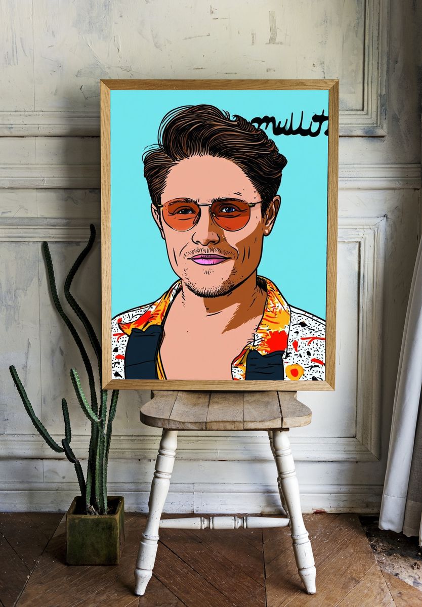 Stylized Portrait Poster. room preview