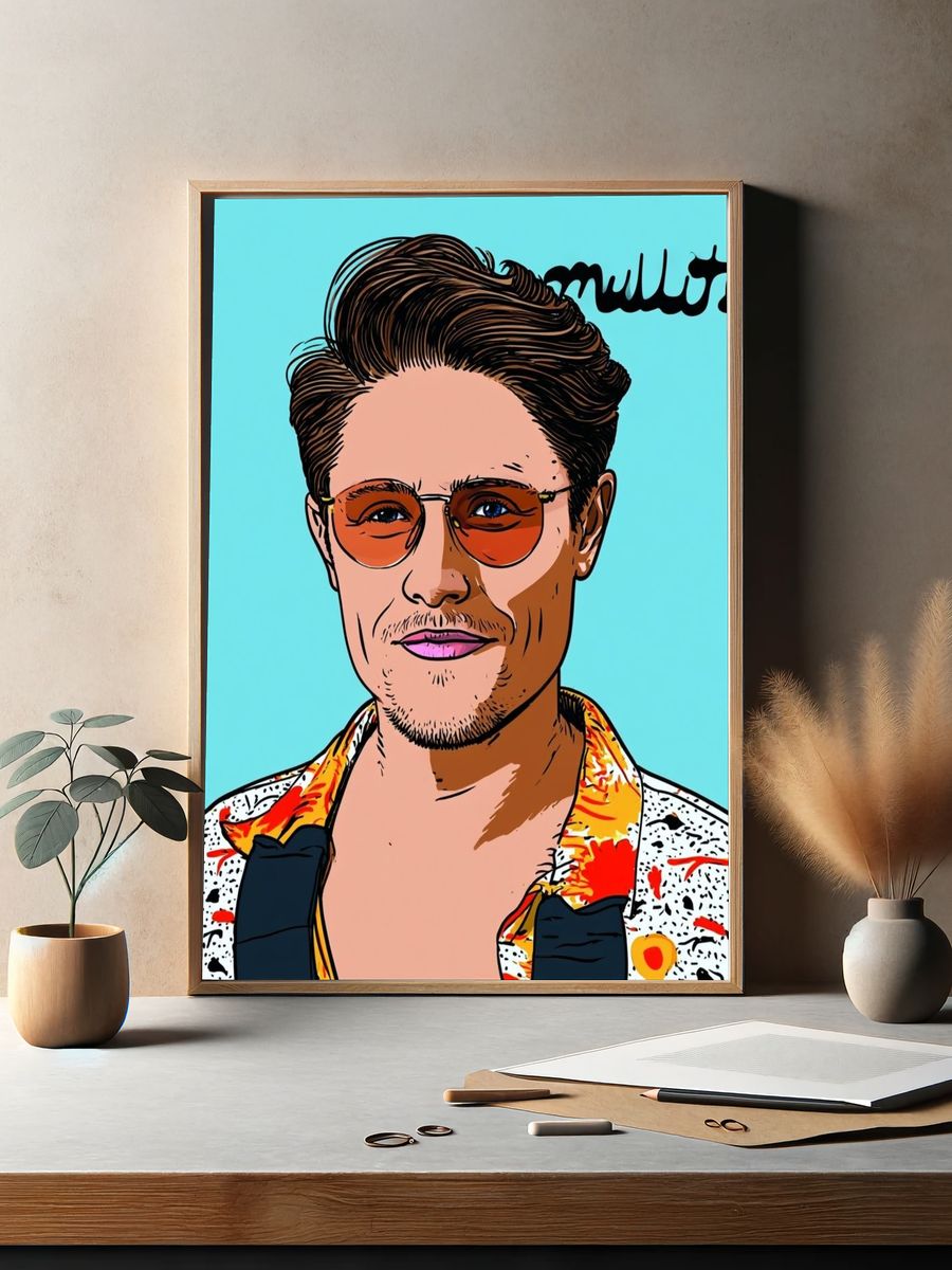 Stylized Portrait Poster. — room view 2