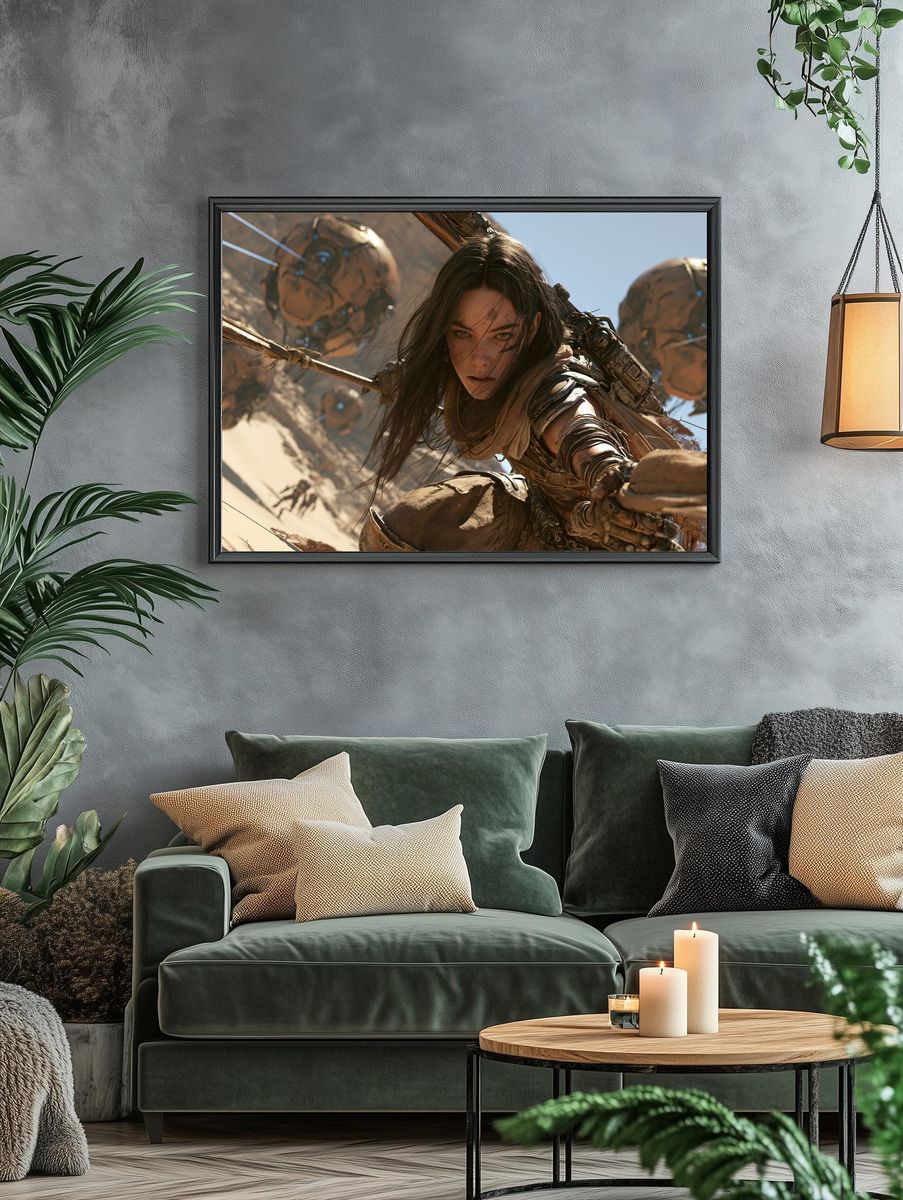 Desert Warrior Sci-Fi Print. — room view 4