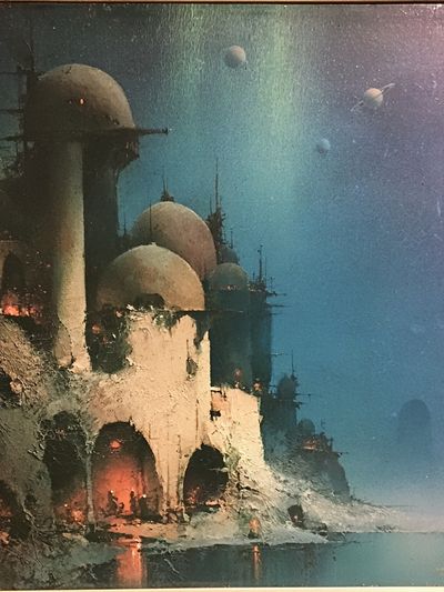 Sci-Fi Cityscape — Fine-Art Print. poster