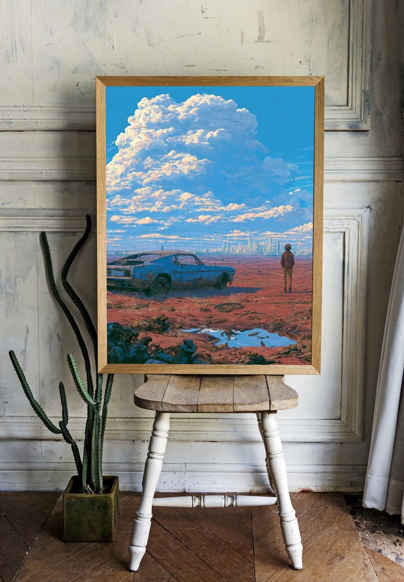 Desert Skyline Dreamscape Poster. room preview