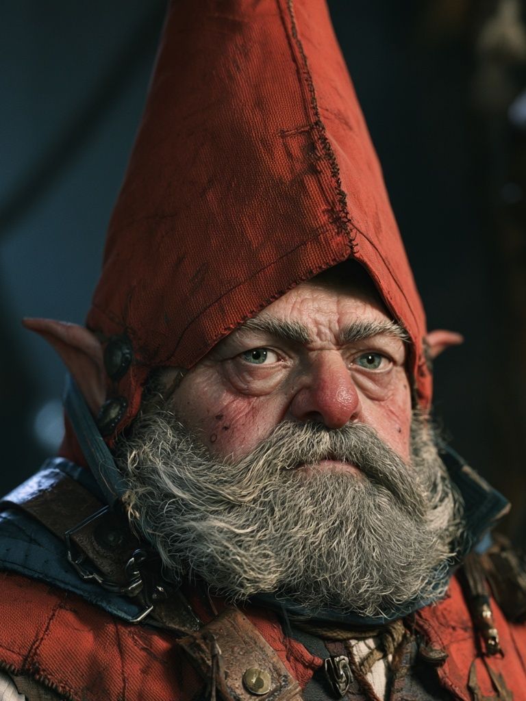 Fantasy Gnome Portrait Poster. poster detail