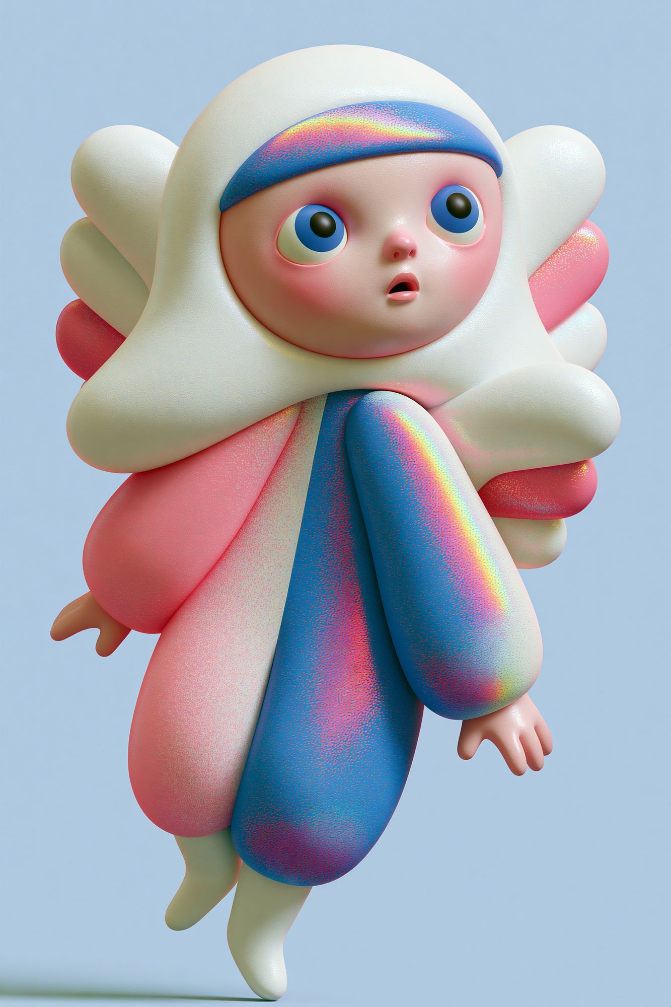Dreamy 3D Character Illustration Poster. poster — illustration art