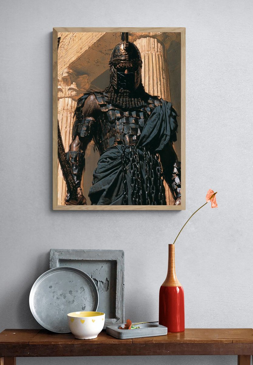 Ancient Warrior — Fantasy Print. — room view 3