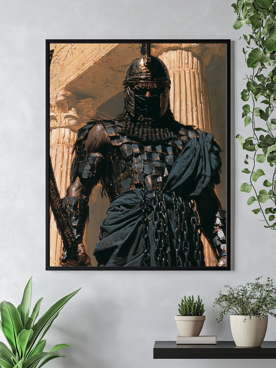 Ancient Warrior — Fantasy Print. — room view 4