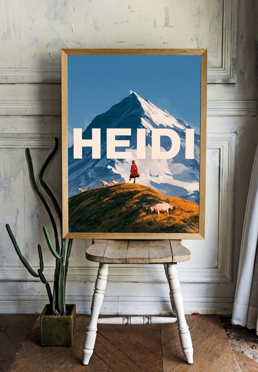 Heidi Mountain Landscape Poster. — room view 1