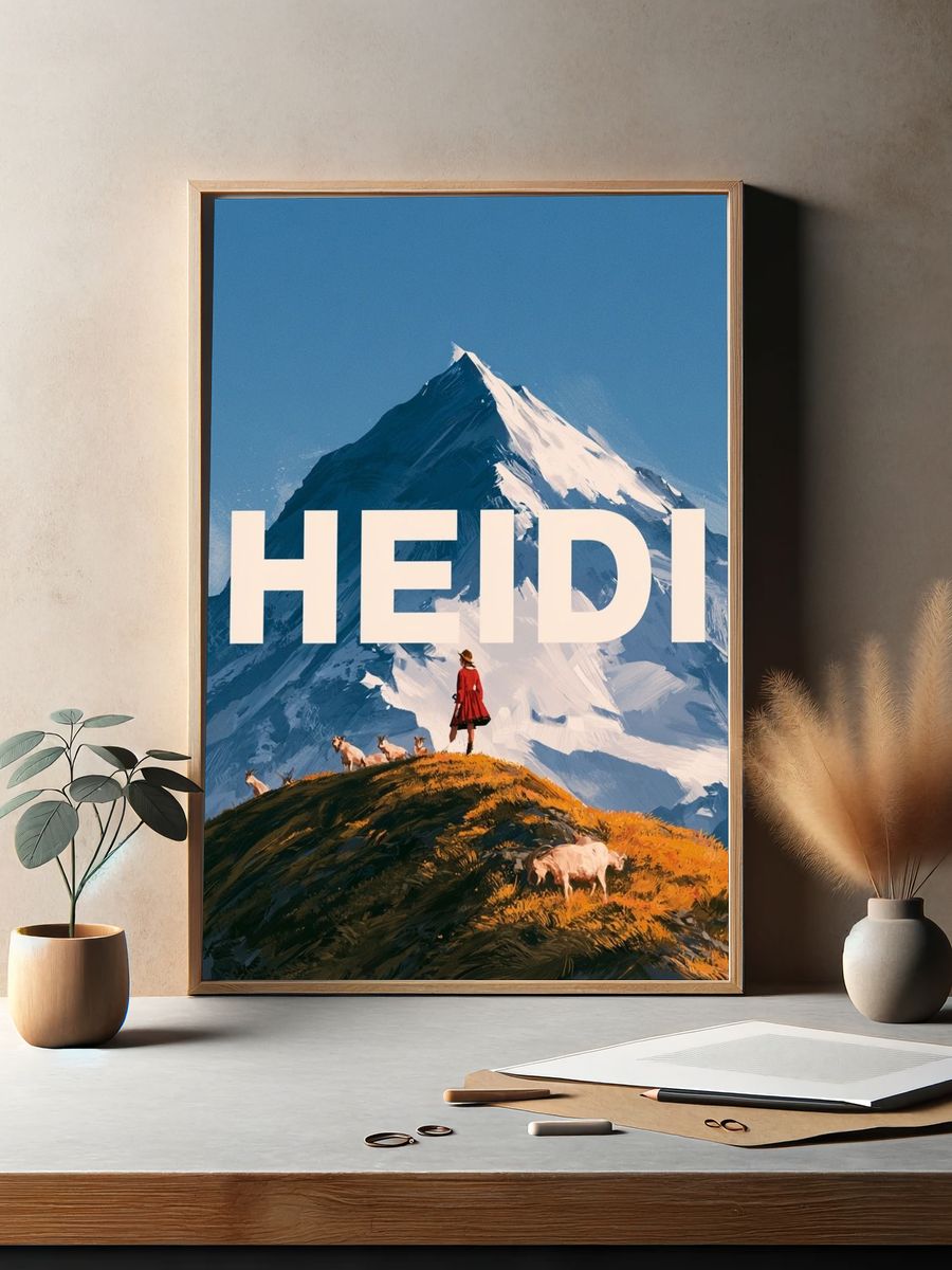 Heidi Mountain Landscape Poster. — room view 2