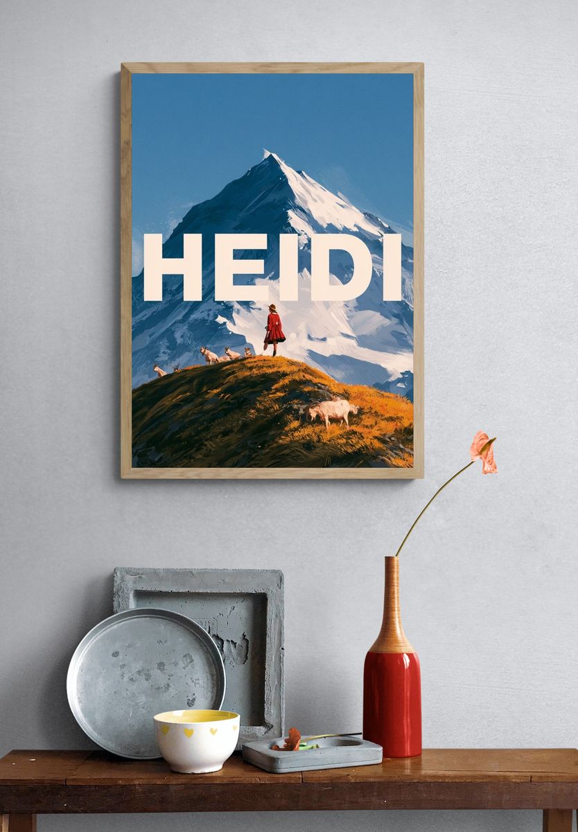 Heidi Mountain Landscape Poster. — room view 3
