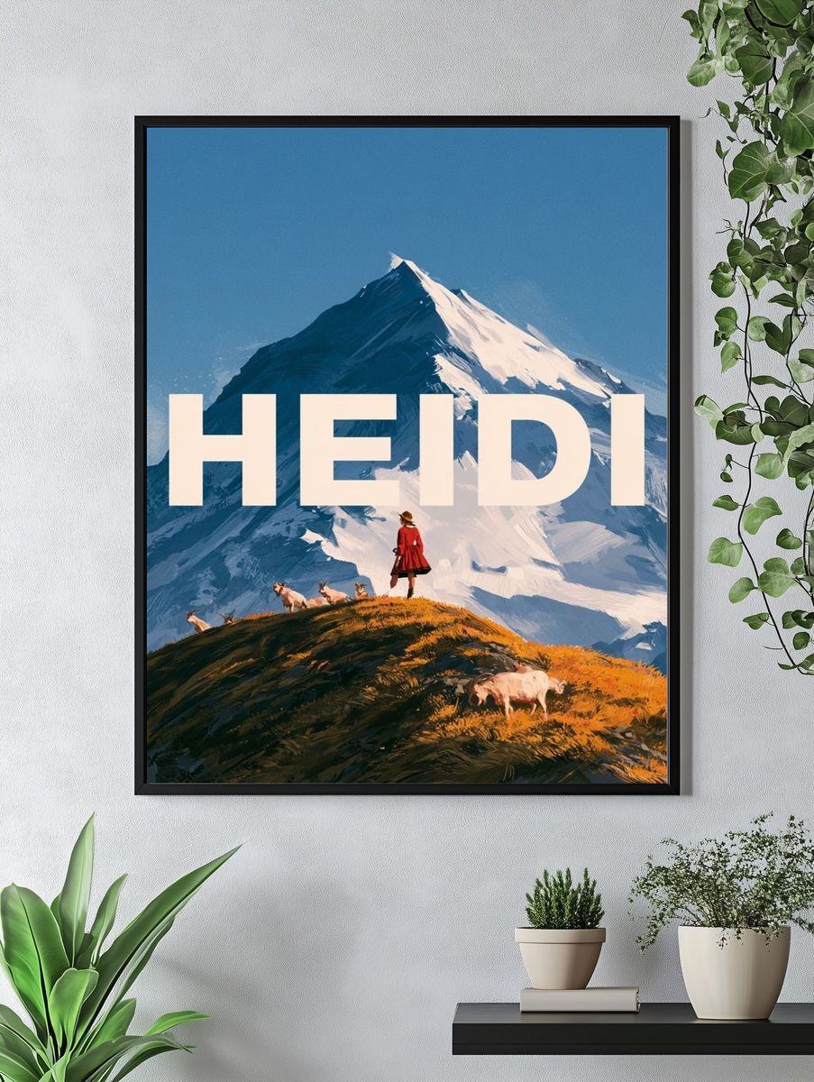 Heidi Mountain Landscape Poster. — room view 4