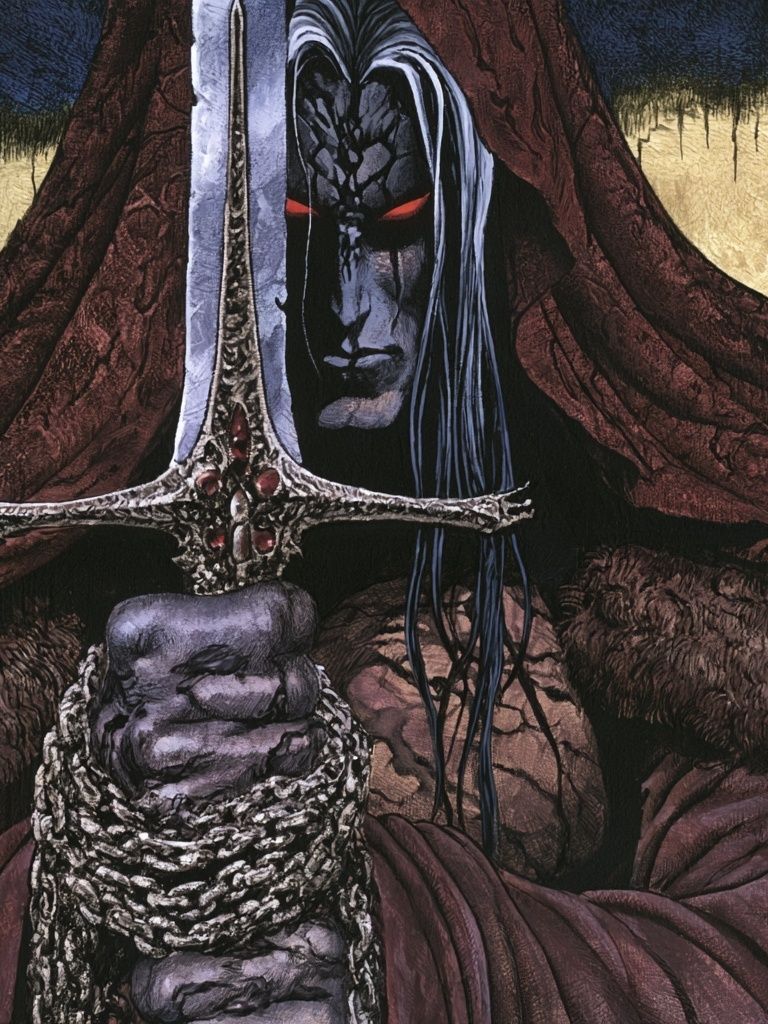 Dark Fantasy Warrior Poster. poster detail
