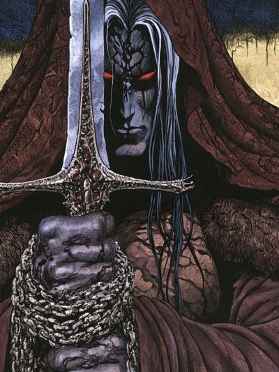 Dark Fantasy Warrior Poster.