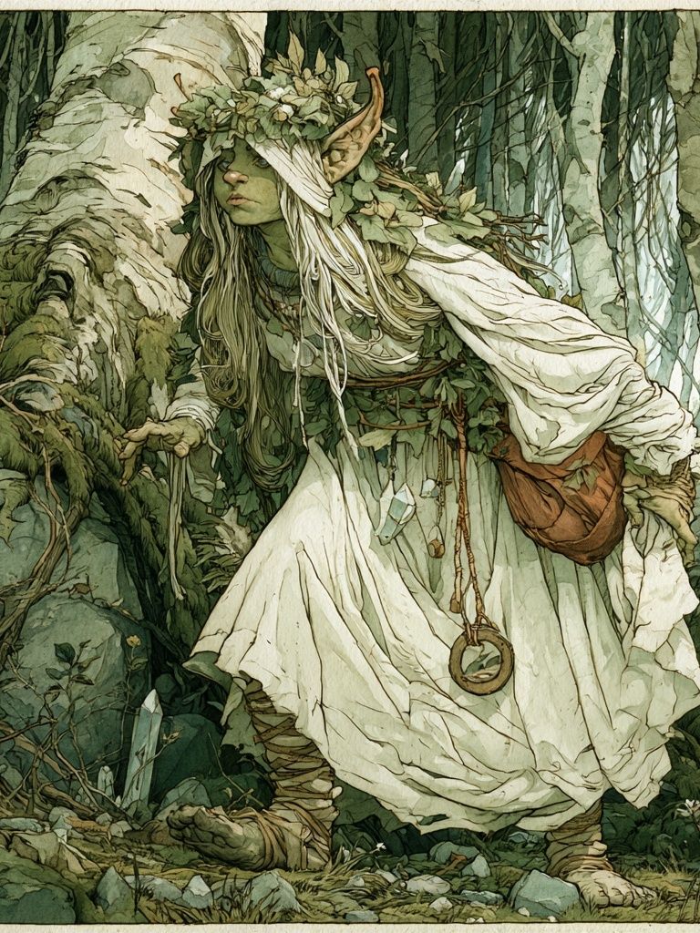 Forest Spirit Illustration Poster. poster — illustration art