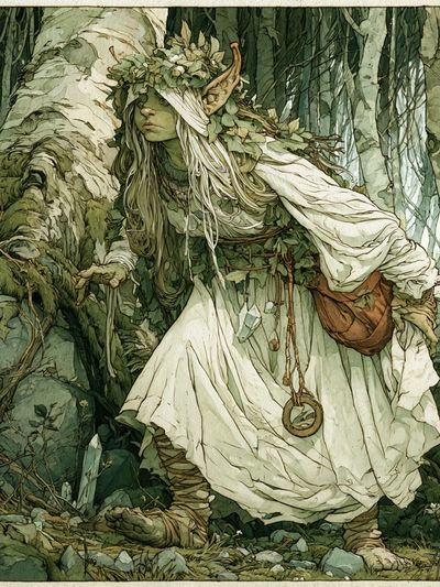 Forest Spirit Illustration Poster. poster