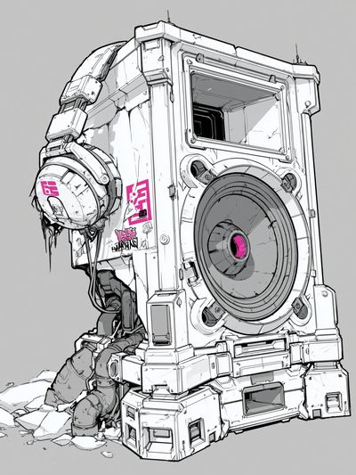Sci-Fi Mech Pod Illustration Poster. poster print
