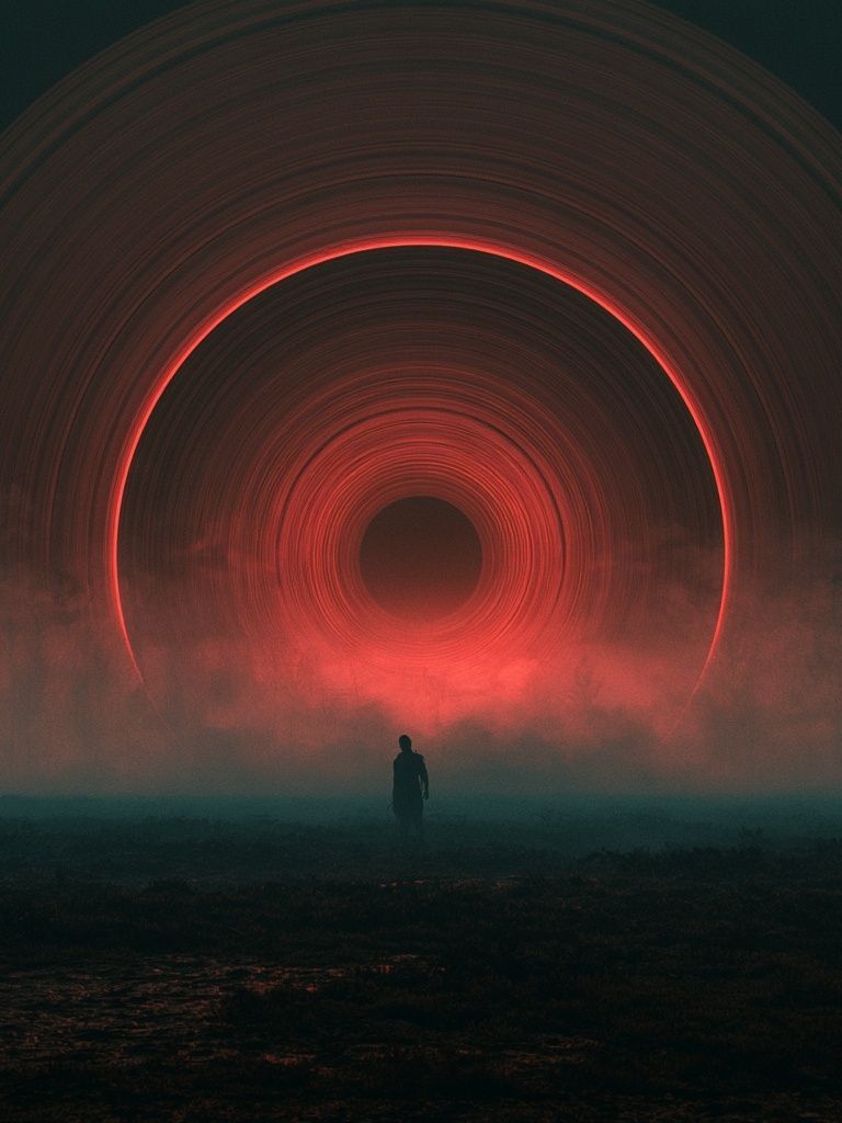 Red Eclipse Portal Print. poster detail