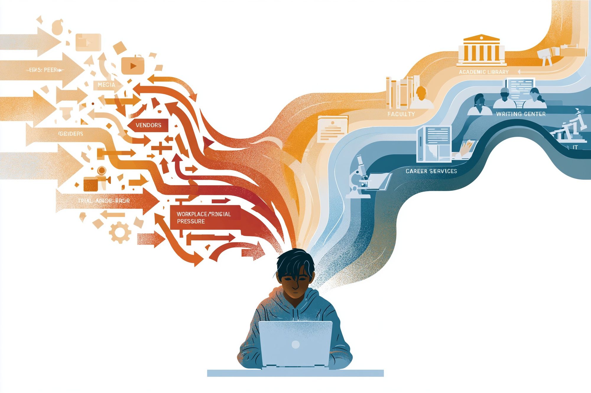 Student Journey Illustration Poster. poster detail
