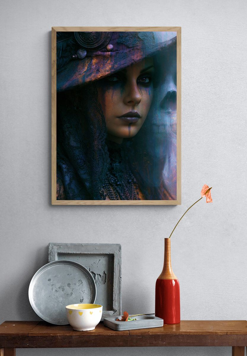 Mystic Woman Portrait Print. — room view 3