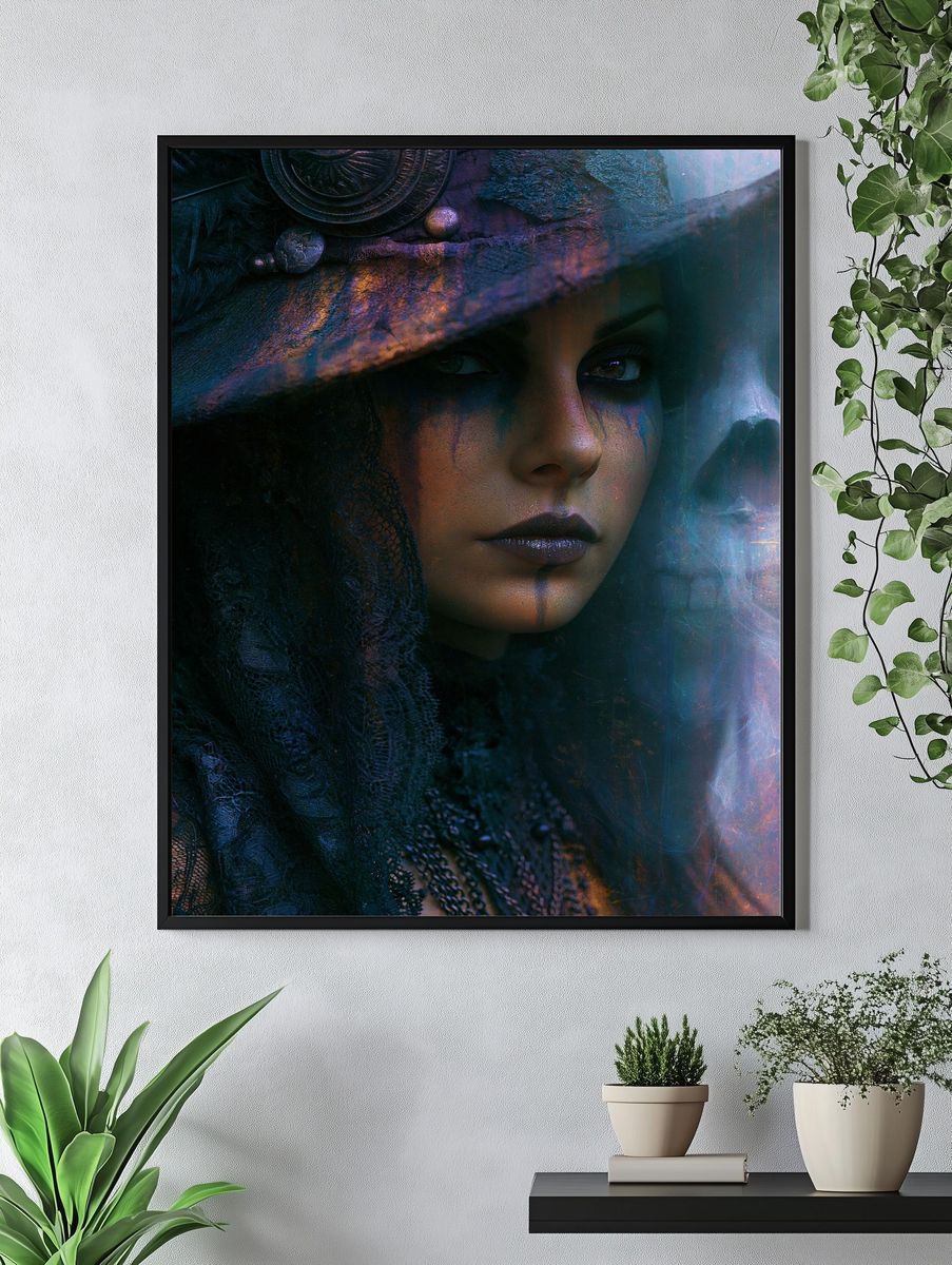 Mystic Woman Portrait Print. — room view 4