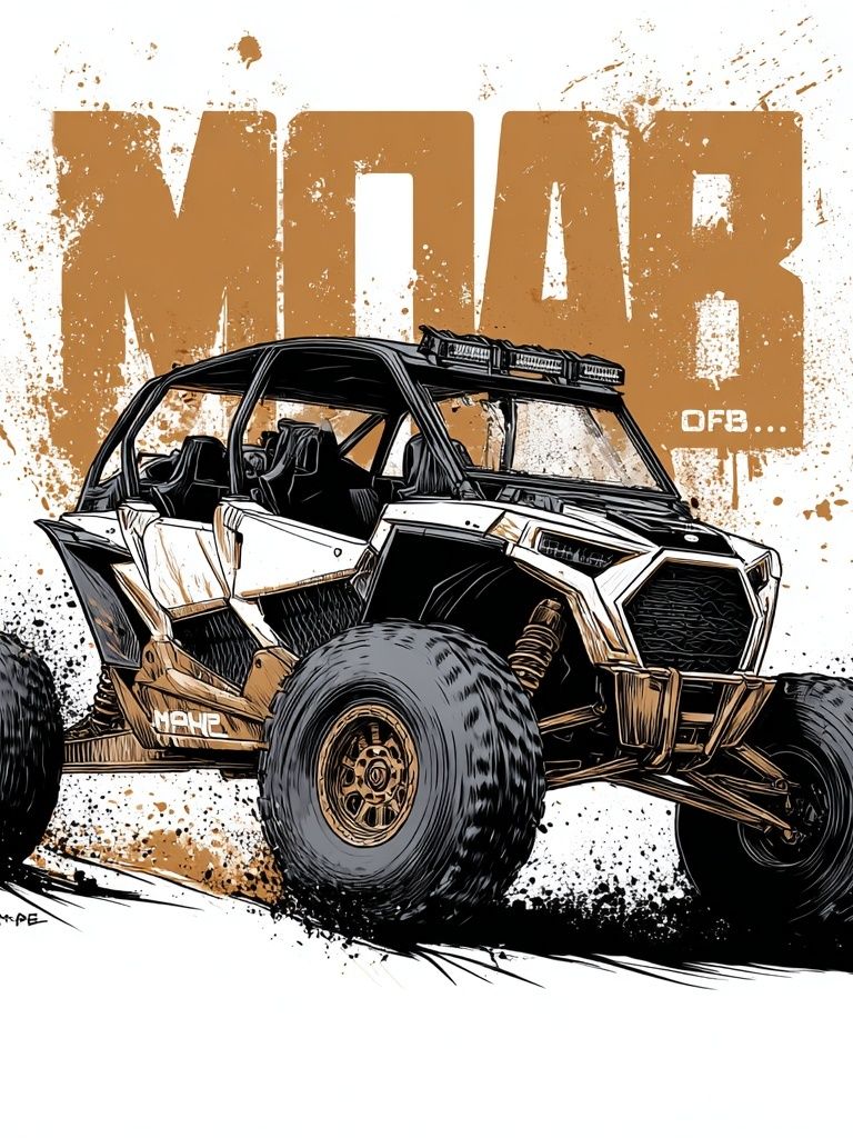 Off-Road Buggy Illustration Poster. poster — illustration art