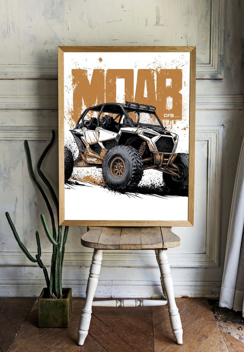 Off-Road Buggy Illustration Poster. room preview