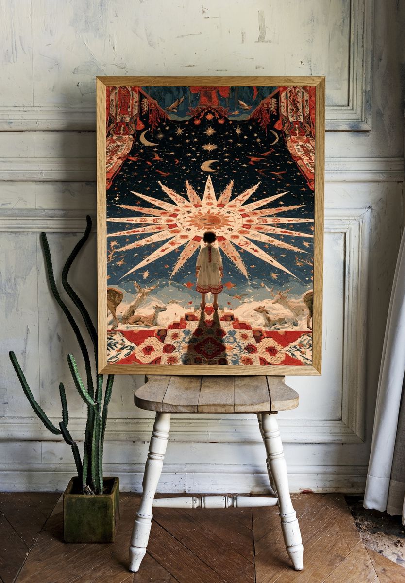 Celestial Tapestry Dreamscape Print. — room view 1