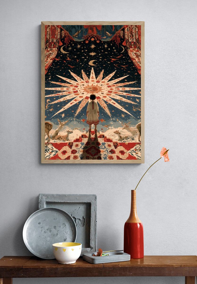 Celestial Tapestry Dreamscape Print. — room view 3