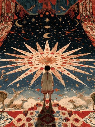 Celestial Tapestry Dreamscape Print.