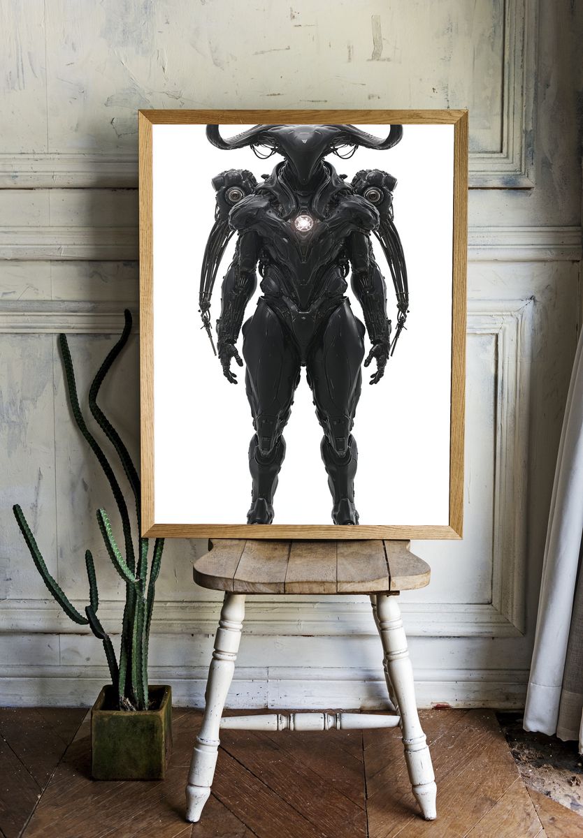 Cosmic Winged Portal Illustration Poster. room preview