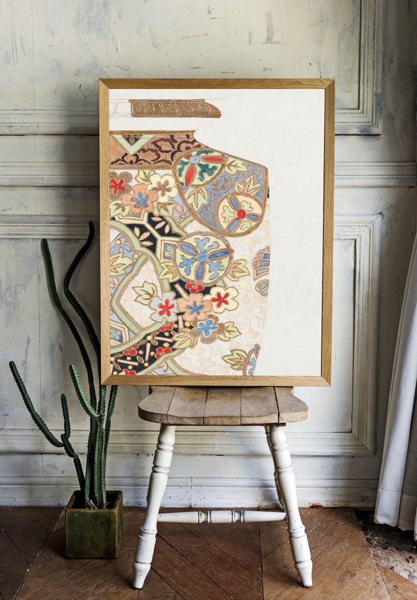 Design Jar (1880-1910) painting high. — room view 1