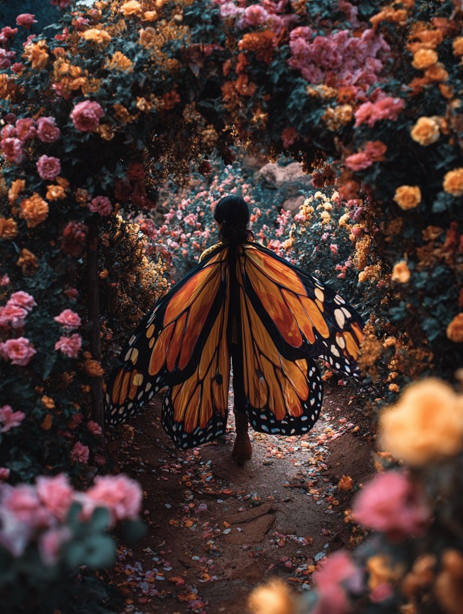 Butterfly Garden Dreamscape Print. poster detail