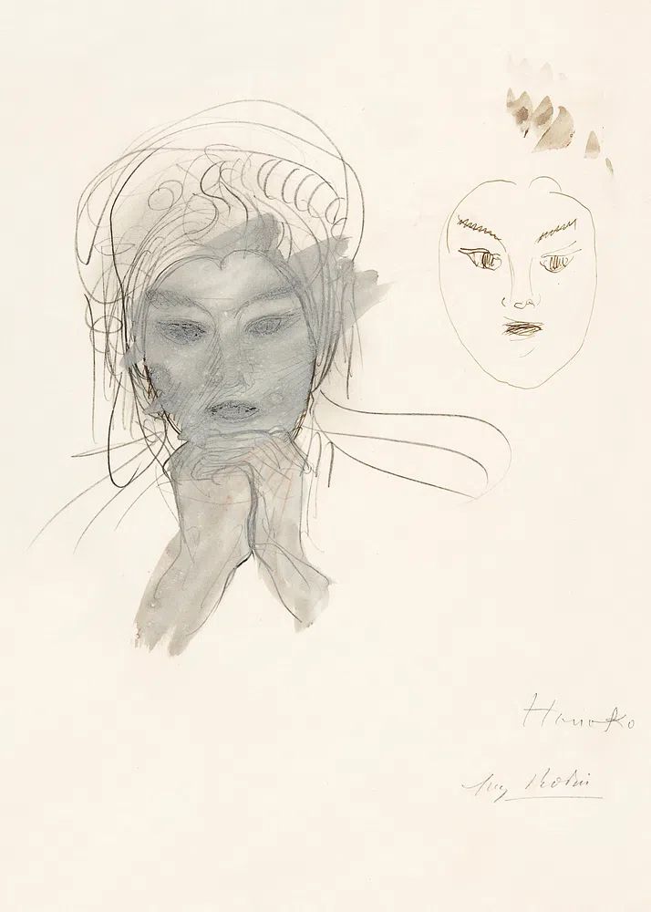 Sketch Portrait Minimalist Print. poster detail