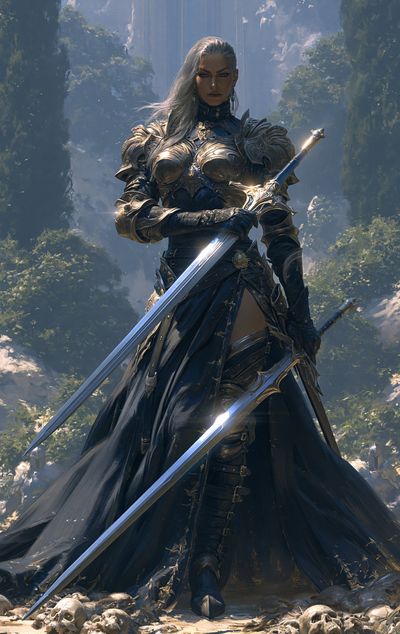Armored Fantasy Warrior Poster. poster