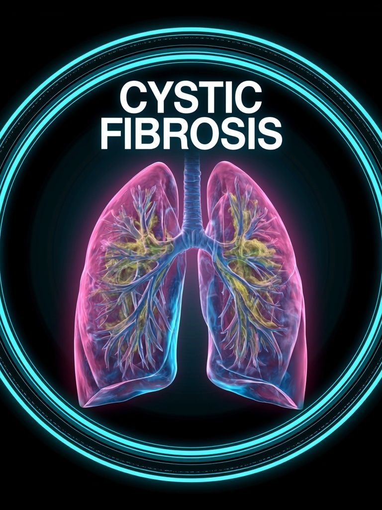 Cystic Fibrosis Medical Illustration Poster. poster — illustration art