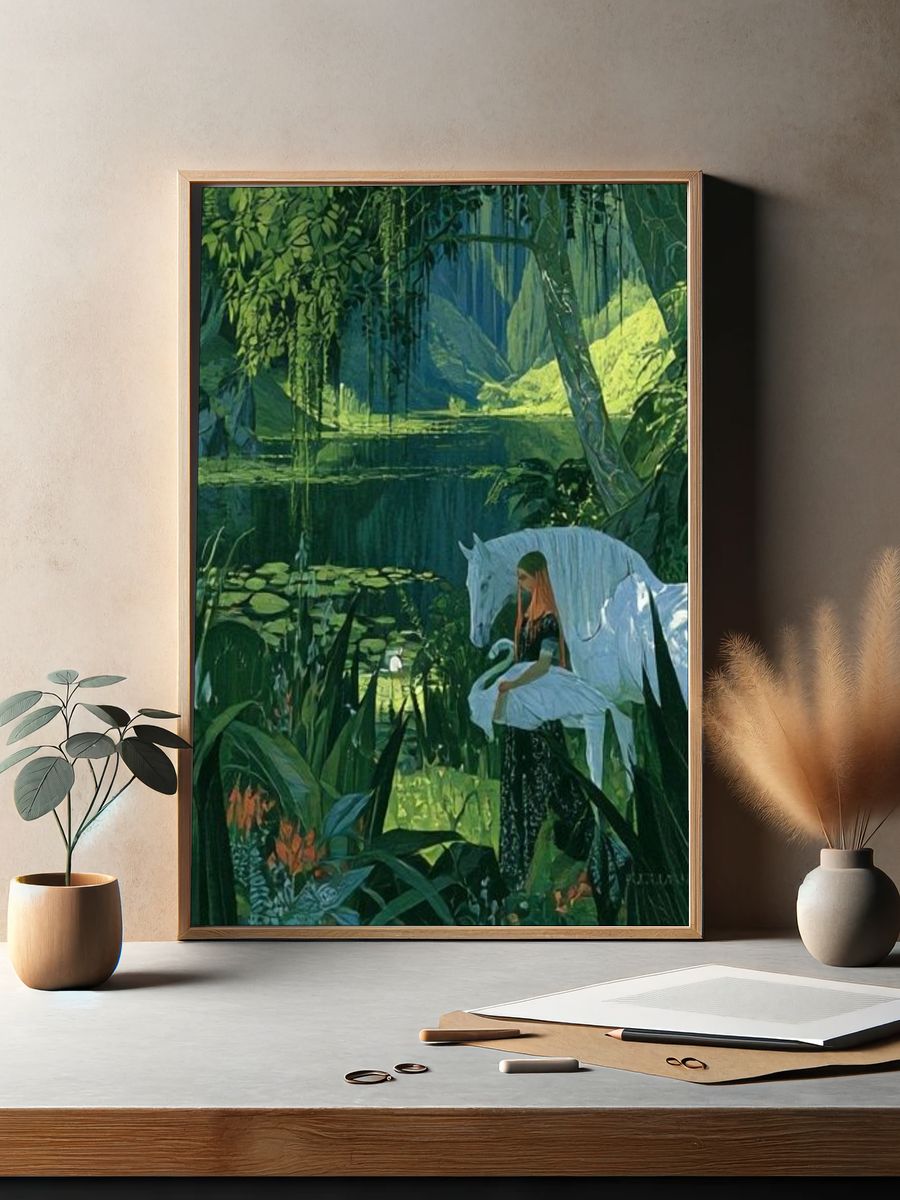 Enchanted Jungle Horse Print. — room view 2