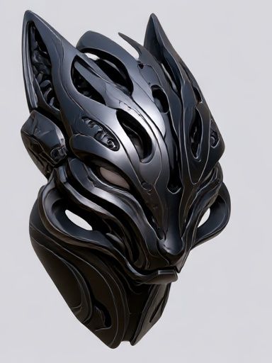 Black Panther Helmet Illustration Poster. poster detail