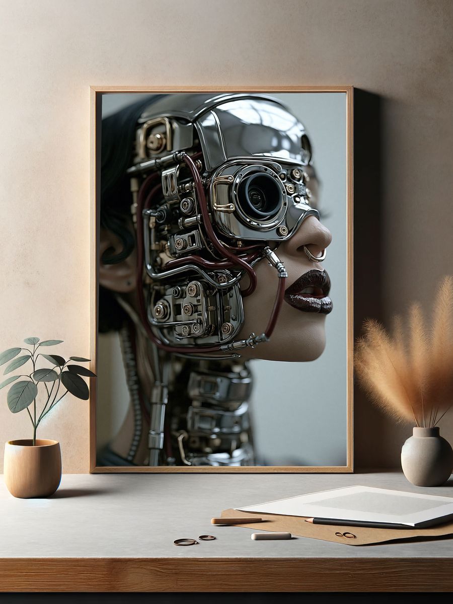Cybernetic Portrait Poster. — room view 2