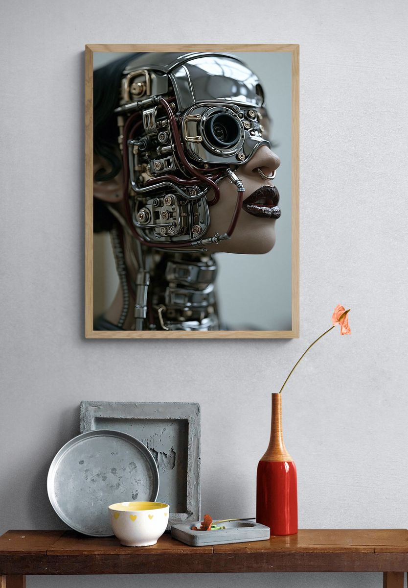 Cybernetic Portrait Poster. — room view 3