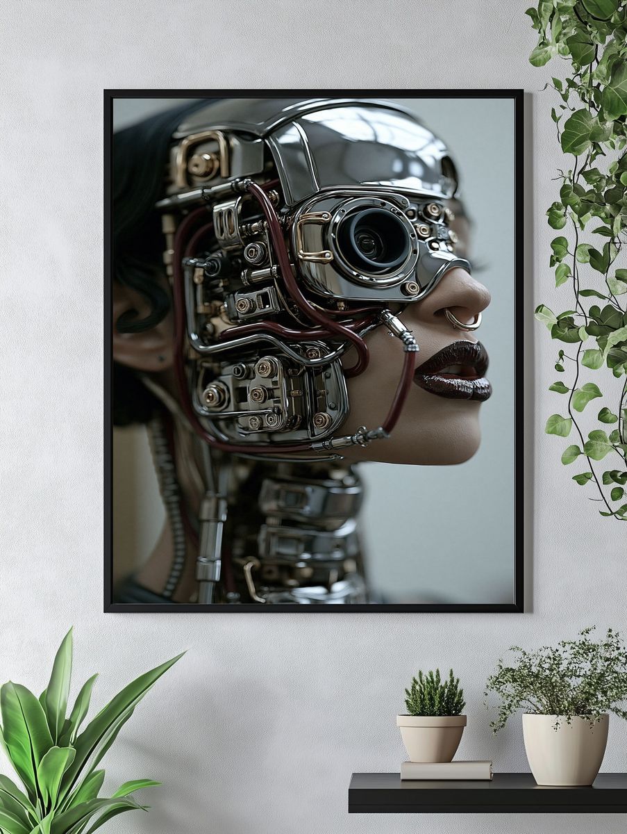 Cybernetic Portrait Poster. — room view 4
