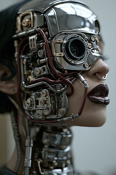 Cybernetic Portrait Poster. poster
