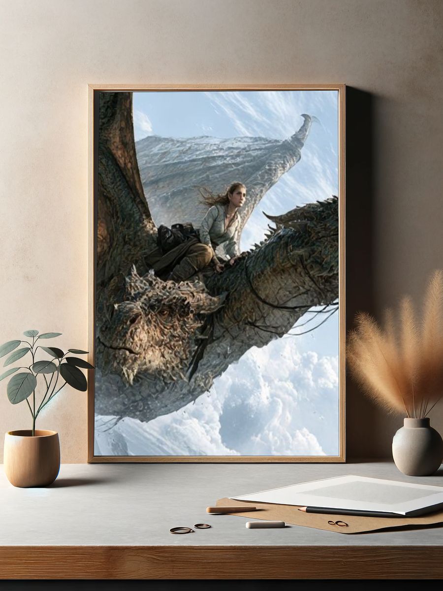 Dragon Rider Fantasy Print. — room view 2