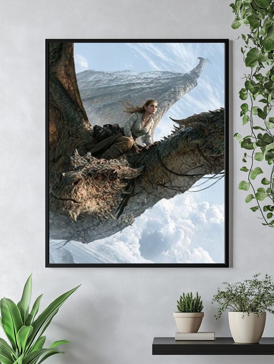 Dragon Rider Fantasy Print. — room view 4