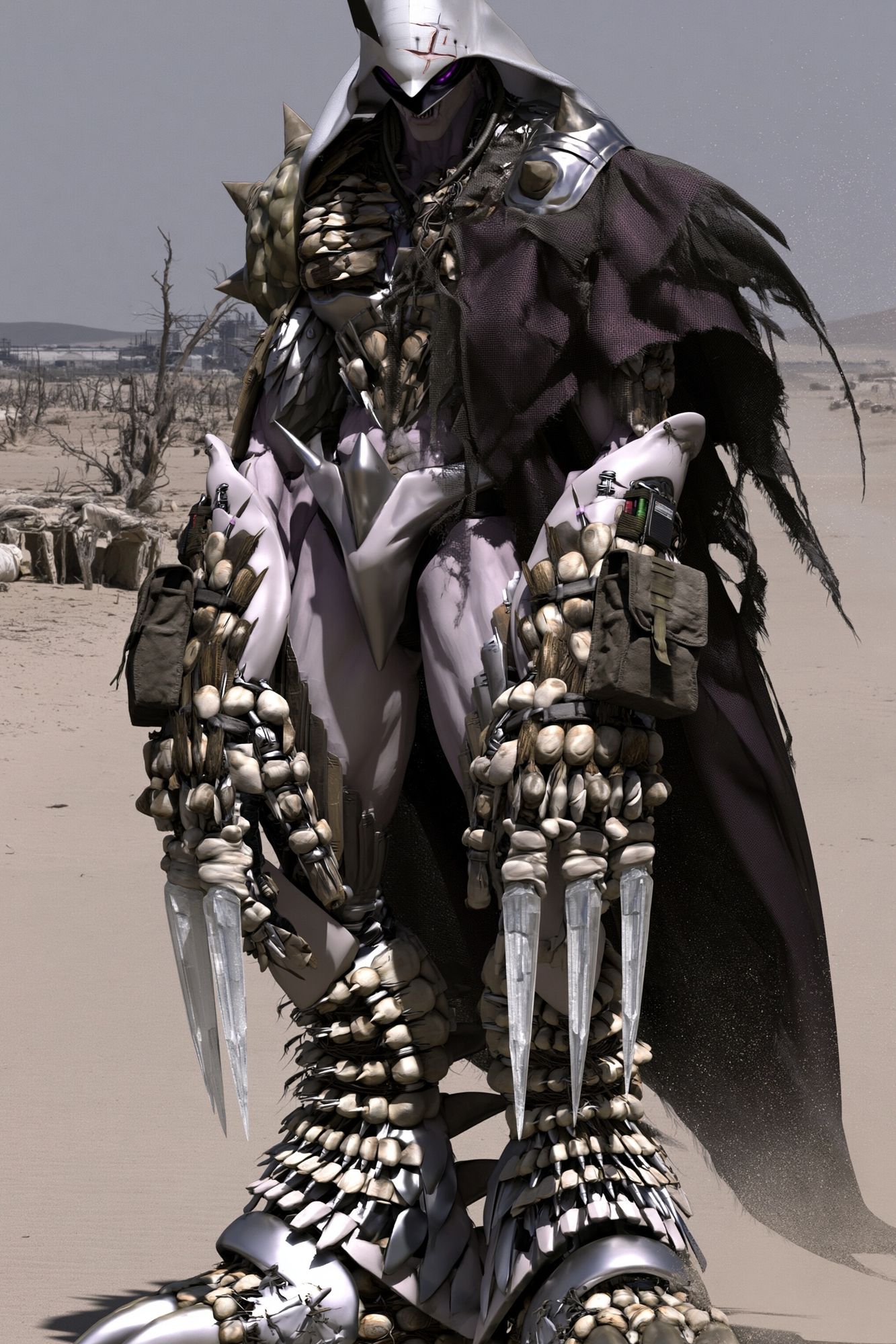Desert Mecha Warrior Print. poster detail