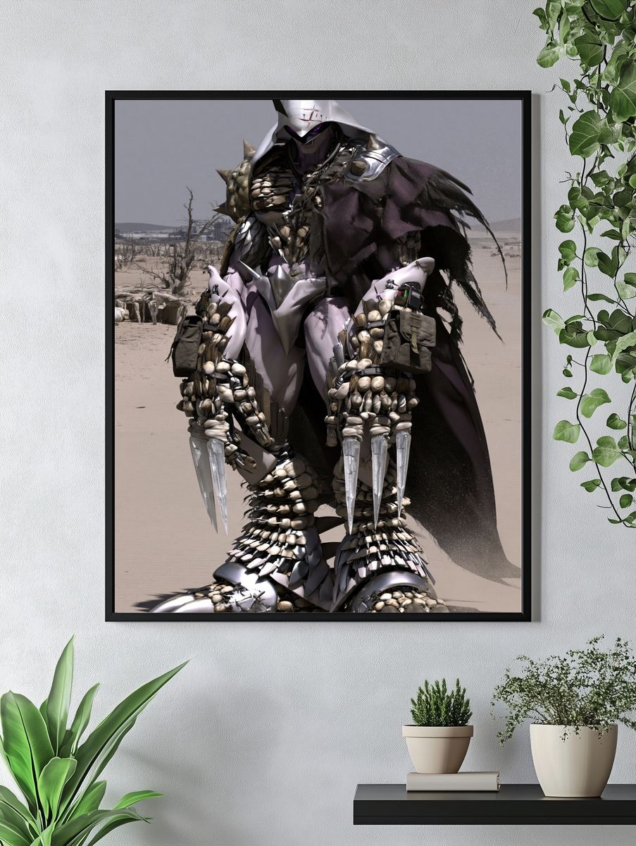 Desert Mecha Warrior Print. — room view 4