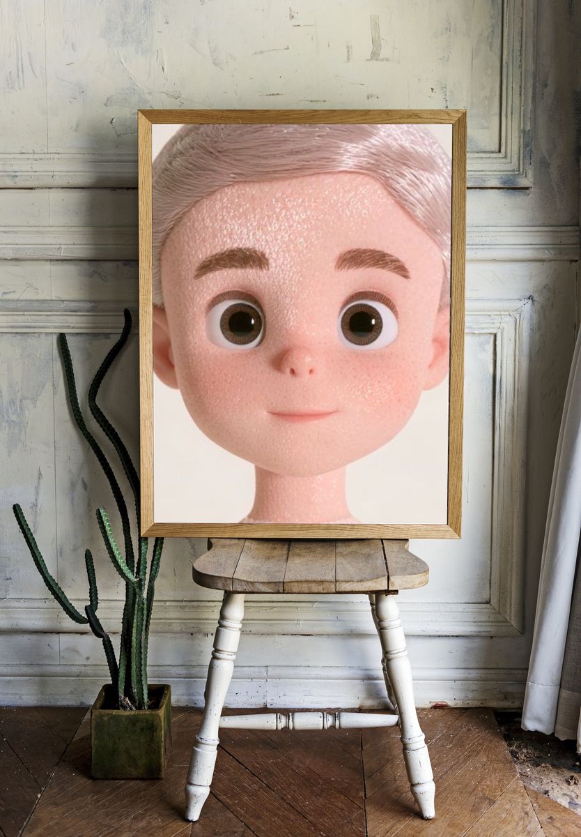 Cute Doll Portrait Poster. room preview